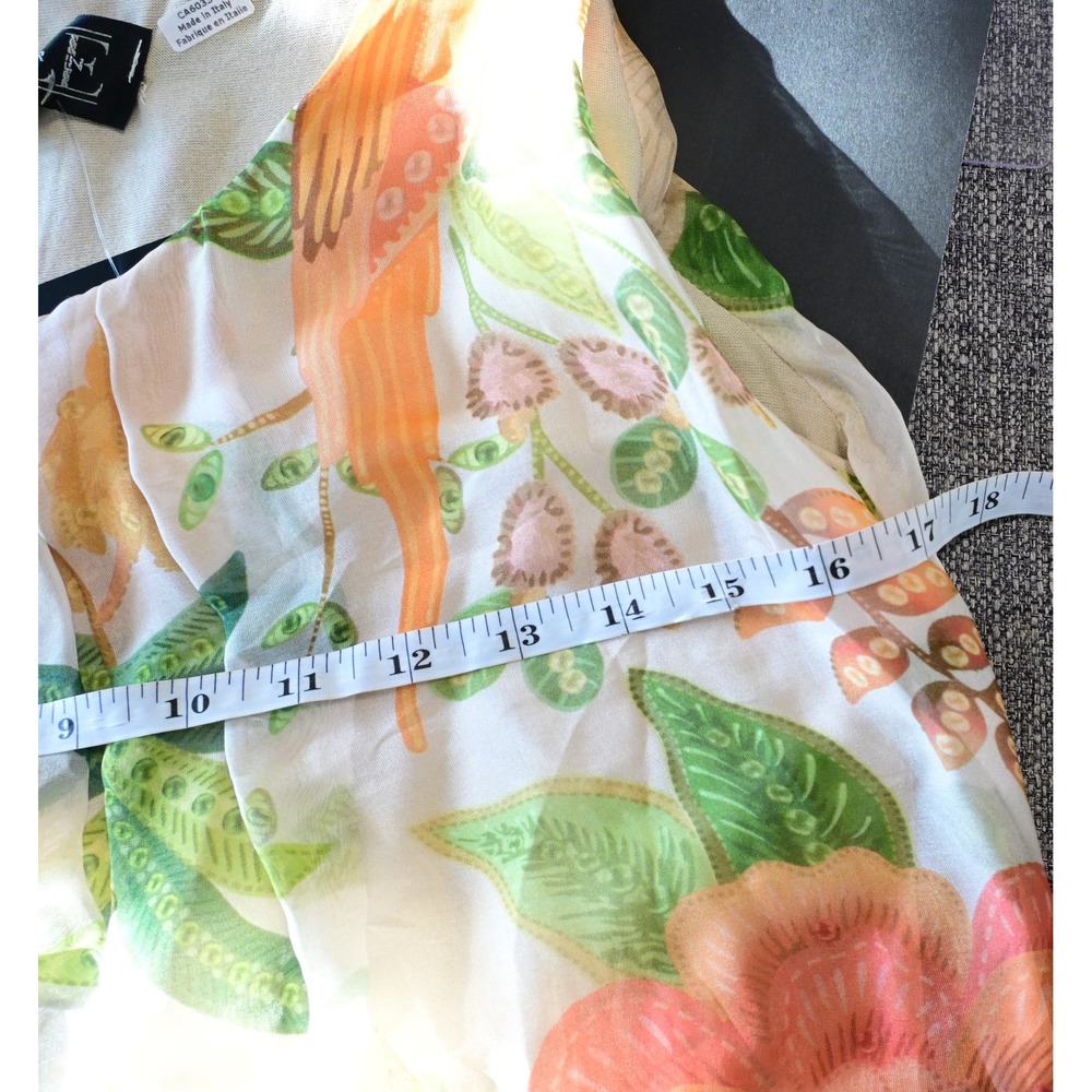 Etern Floral Parrot Silk Blend Maxi Dress - Picture 5 of 7